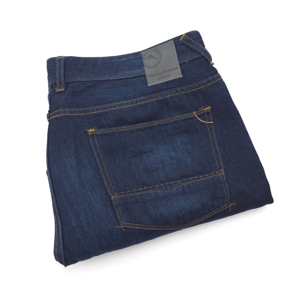 Tommy Bahama Cayman Island Relaxed Men 38X32 (Fit 38X33) Dark Wash Denim Jeans